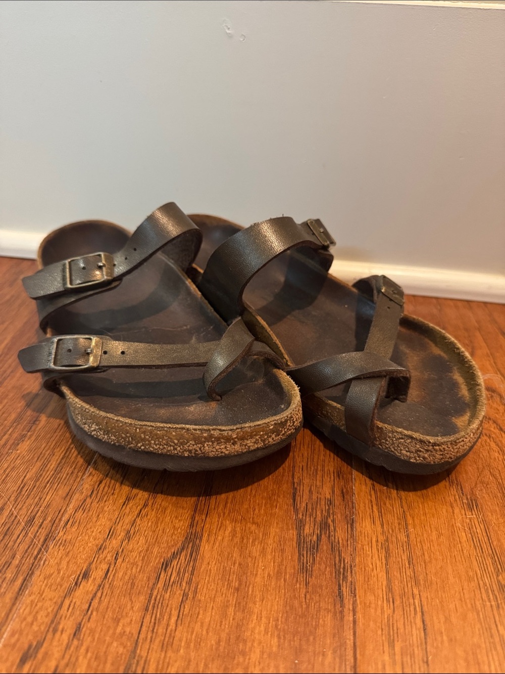 Birkenstock Black Double-Strap Toe Loop Sandals